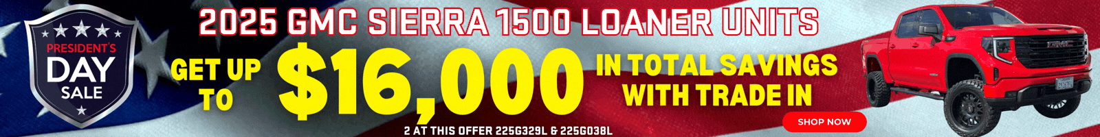  Presidents Day Sierra Loaners - Hurry in for the best offers