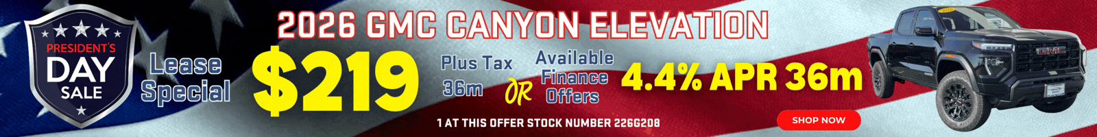  Presidents Day Canyon Lease - Hurry in for the best offers