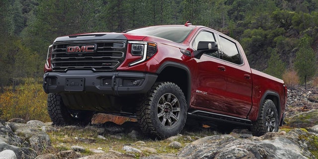 A Close-up Shot of the Elevation Logo on the Side of the 2024 GMC Sierra LD